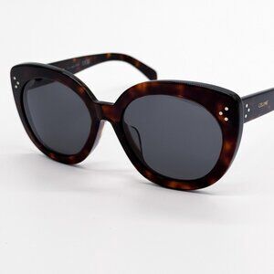 NEW CL40295F 52A CELINE SUNGLASSES HAVANA GREY EYEWEAR